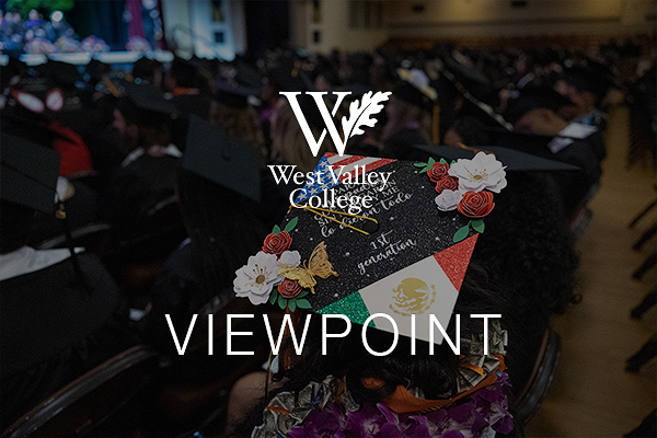 Logo and Viewpoint text with graduation cap