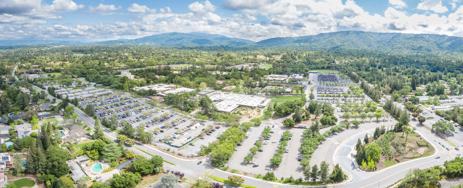 Aerial view of West Valley campus