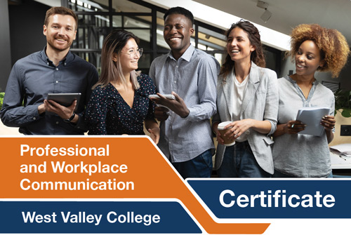 Professional and Workplace Communication Certificate with diverse group of humans
