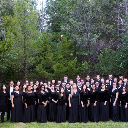 Choral students on West Valley College grass