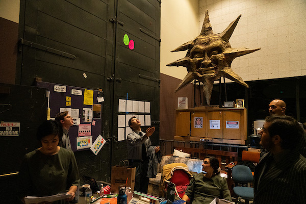 Backstage of theater Backstage of theater