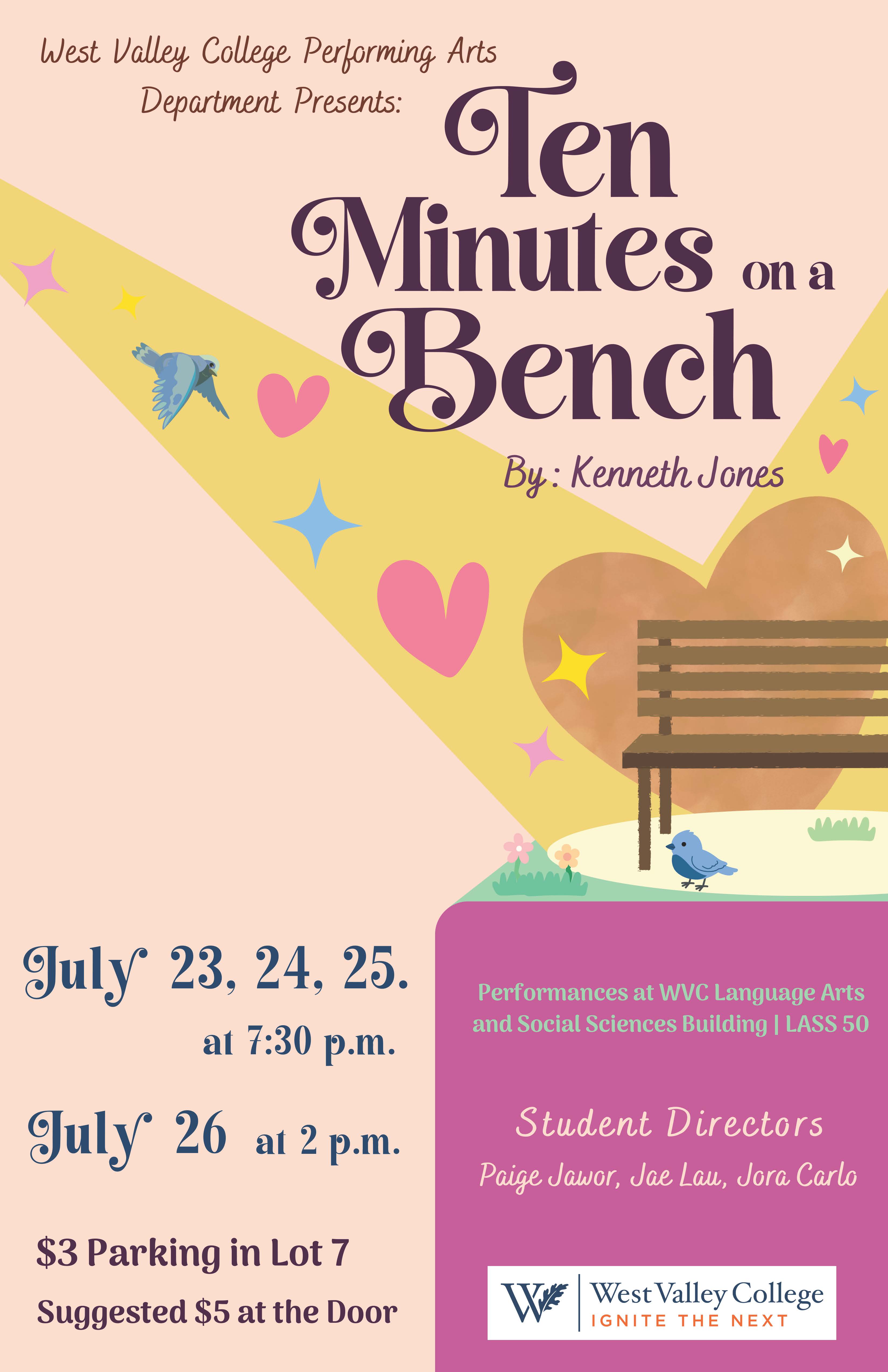 ten minutes on a bench
