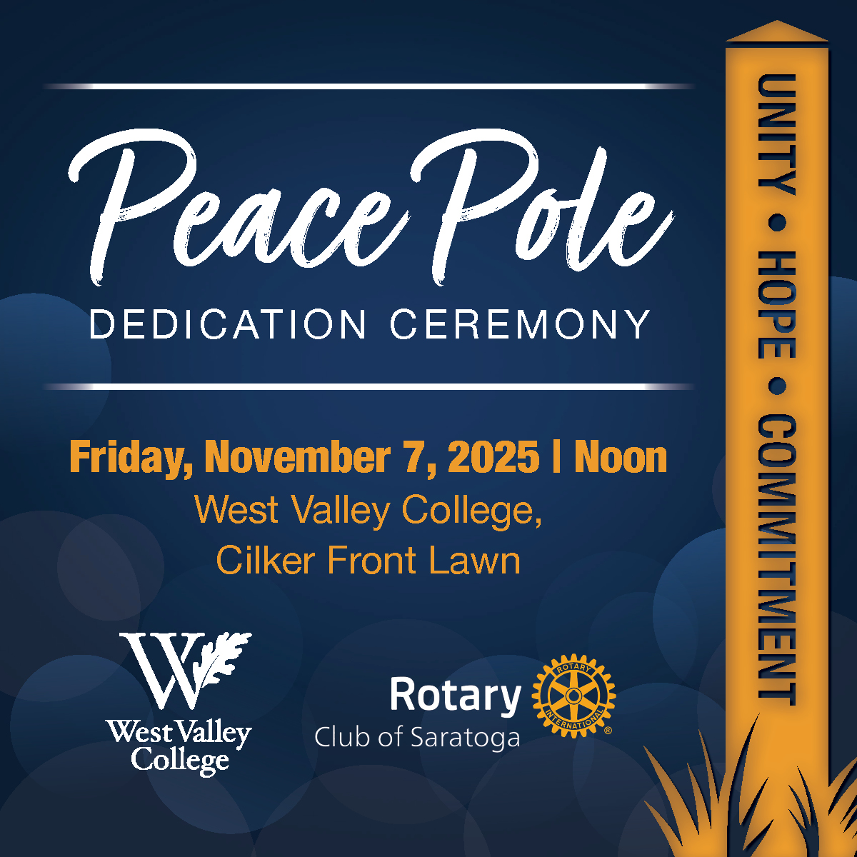 peace pole dedication ceremony 