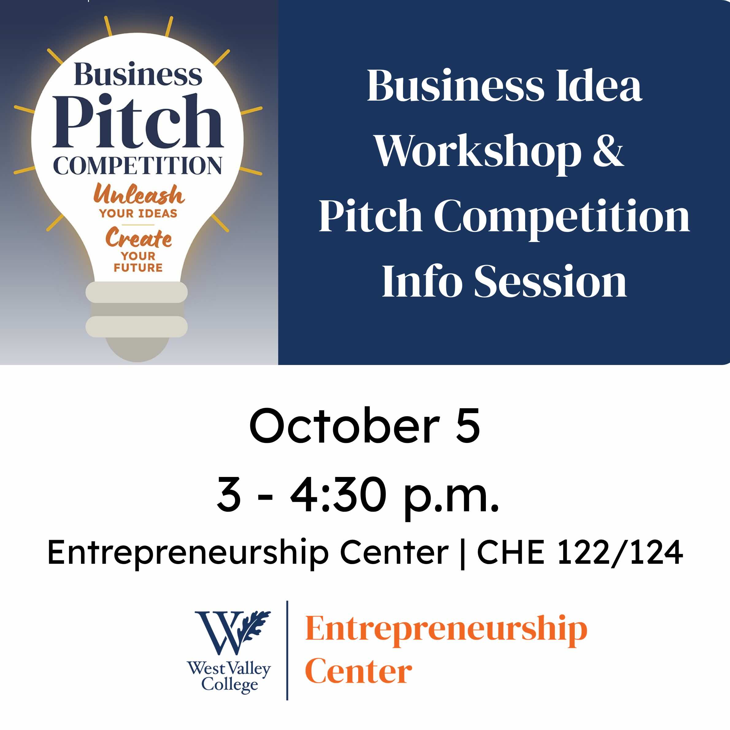 Business Idea Workshop & Pitch Competition Info Session