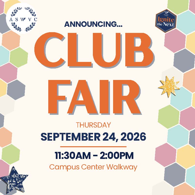 club fair by associate students of west valley college
