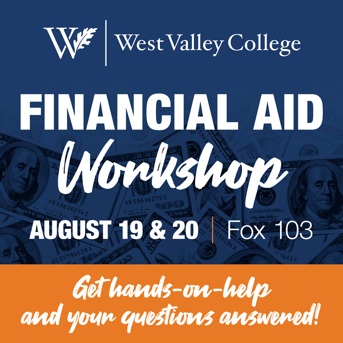 financial aid workshop august 19-20 fox103