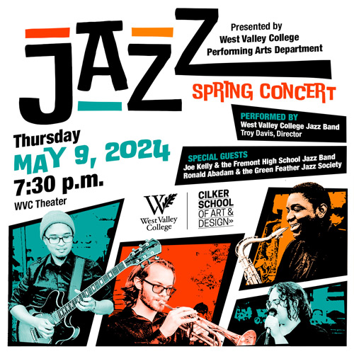 Jazz Spring Concert with splashy colors