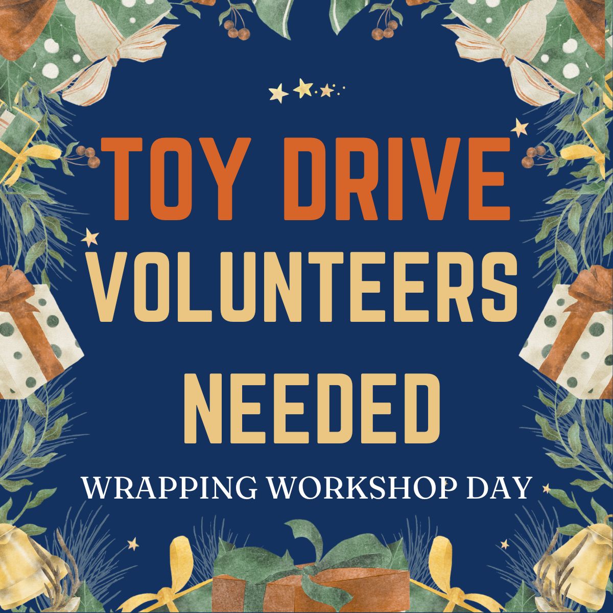 toy drive volunteers needed