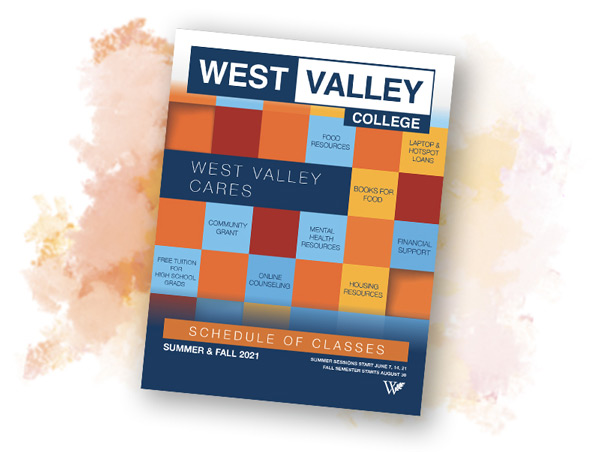West Valley College Summer/Fall 2021 Class Schedule Cover