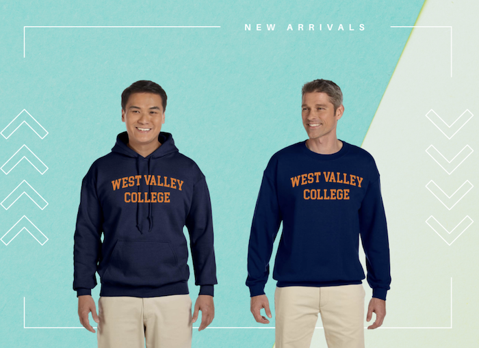 Two men wearing WVC sweatshirts