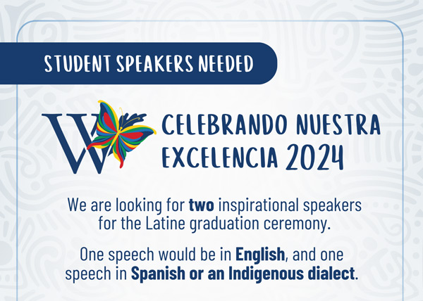 Students Speakers Needed