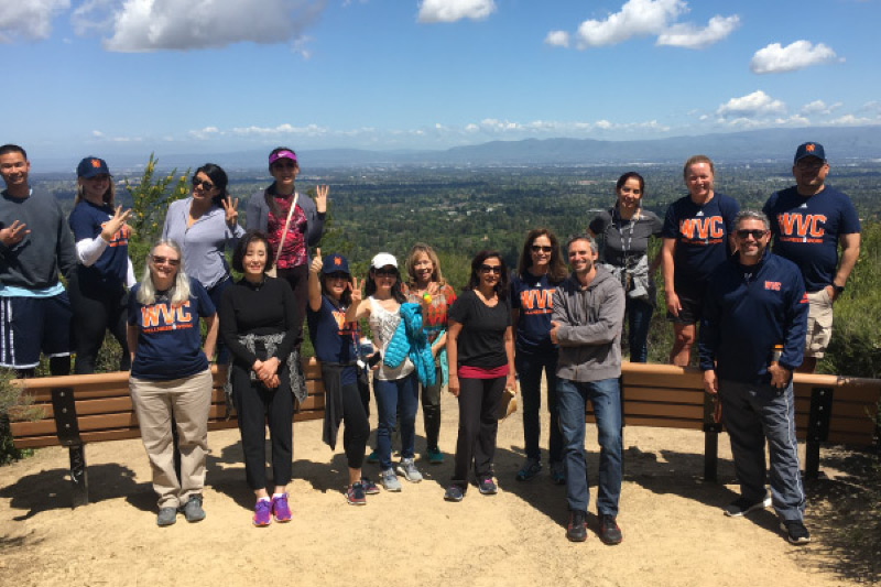 West Valley employees hike during Wellness at Work