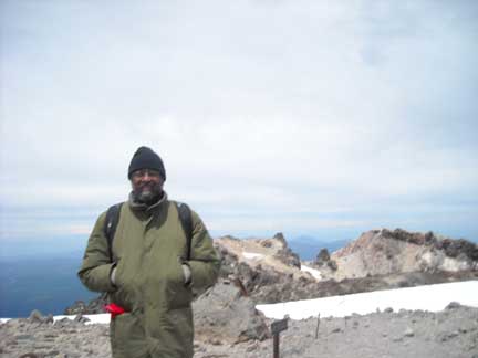 Photo of Mel on the Summit of Mount Lassen