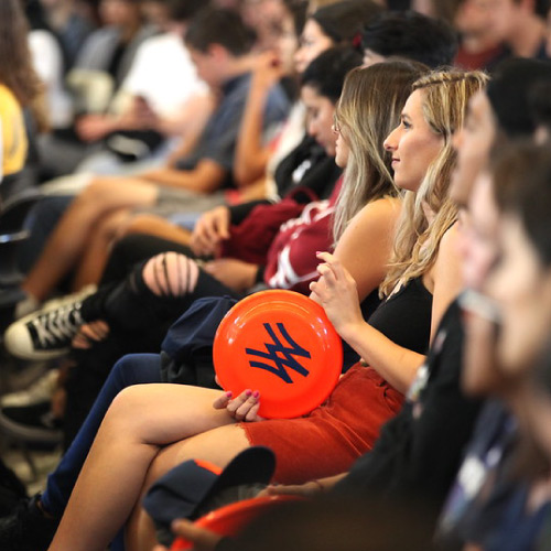 High school students in Campus Center during event