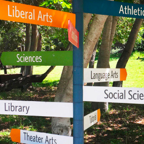 Signs at West Valley College