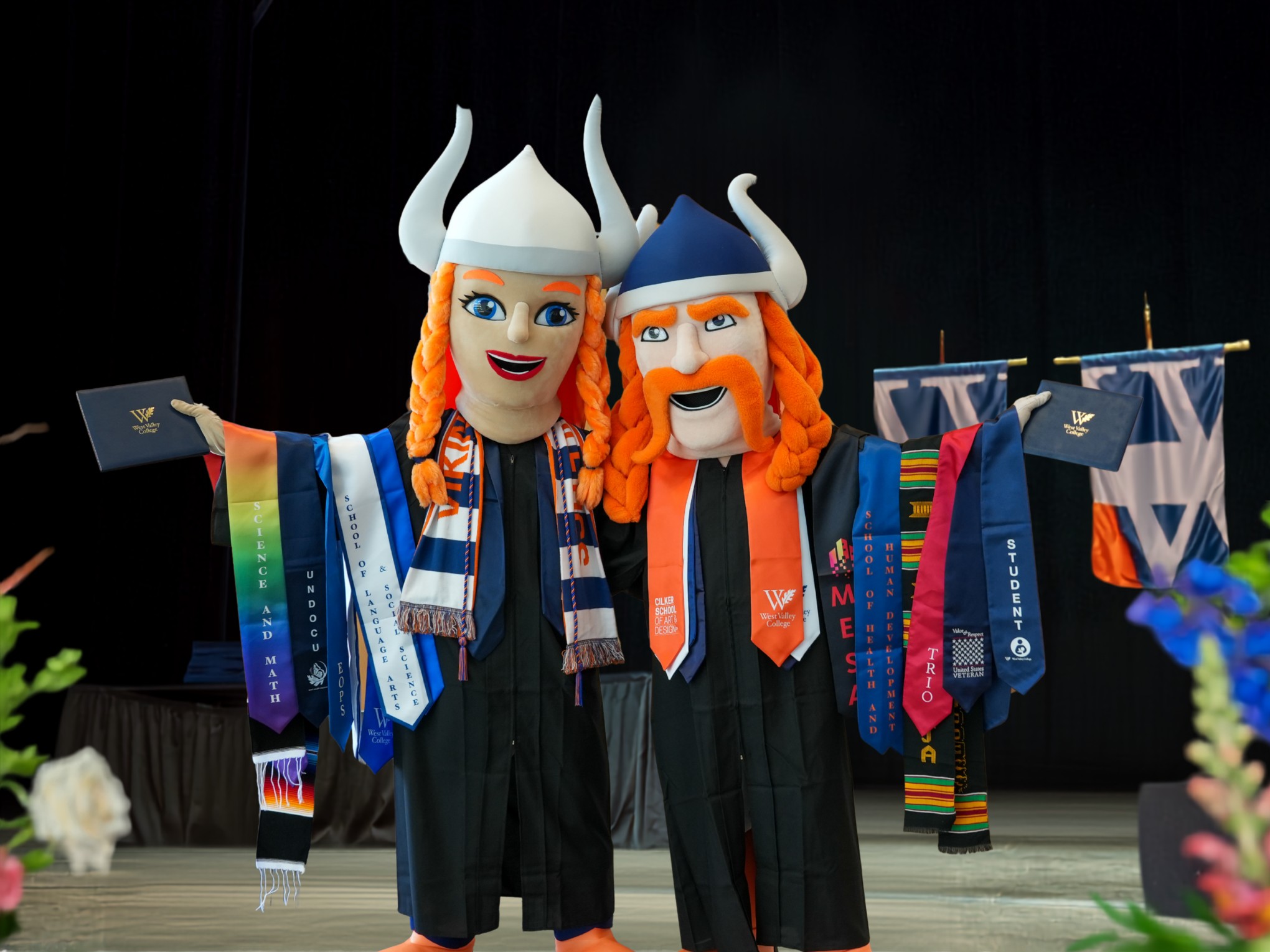 Vik and Viktoria at commencement