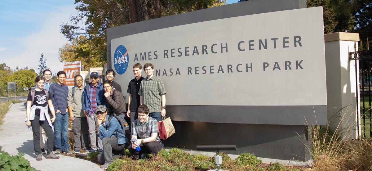 STEM students on NASA field trip