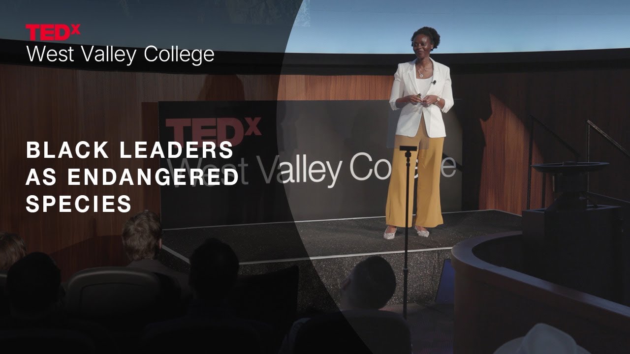 tedx black leaders as endangered species with dr. taylor-mendoza on stage