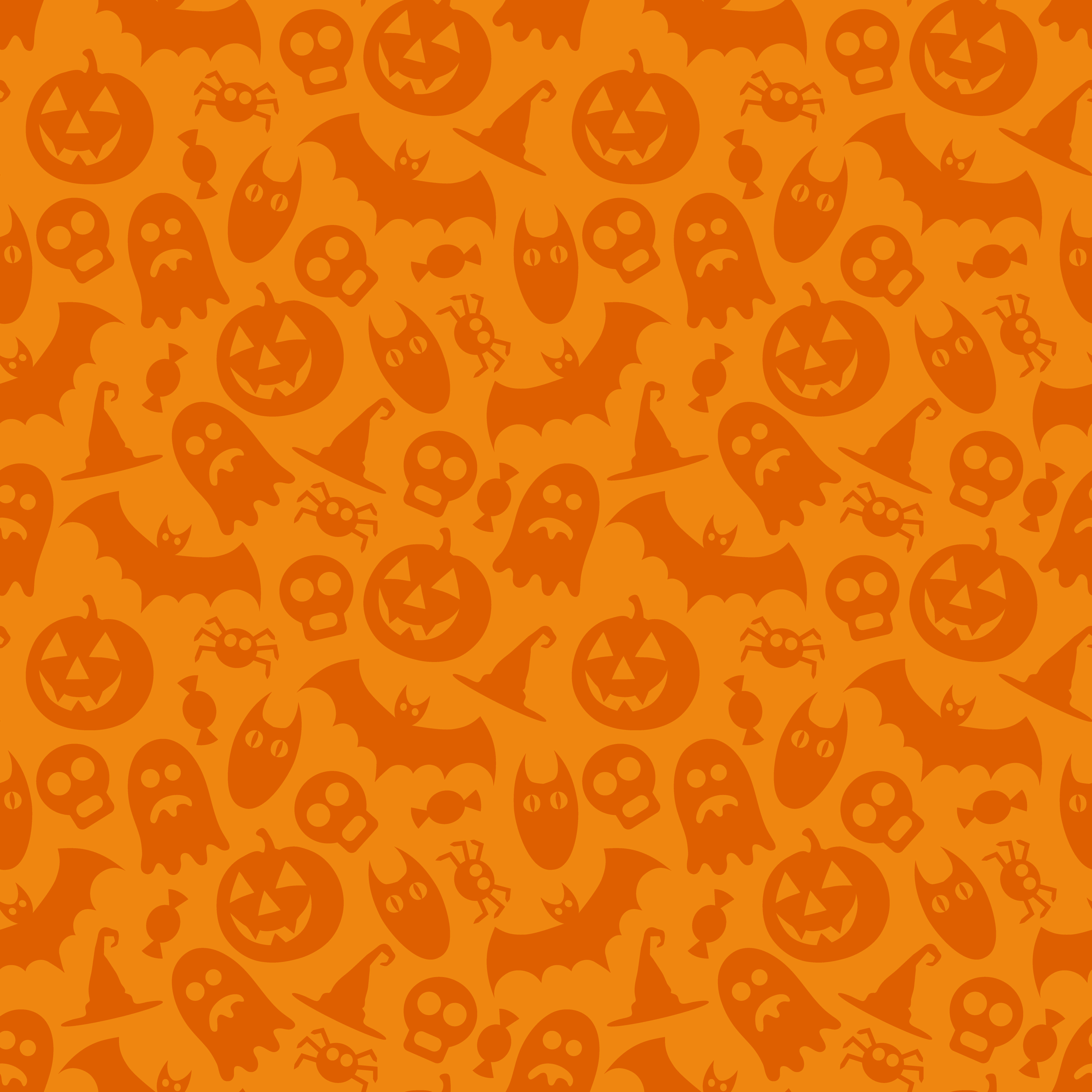 halloween theme orange graphic