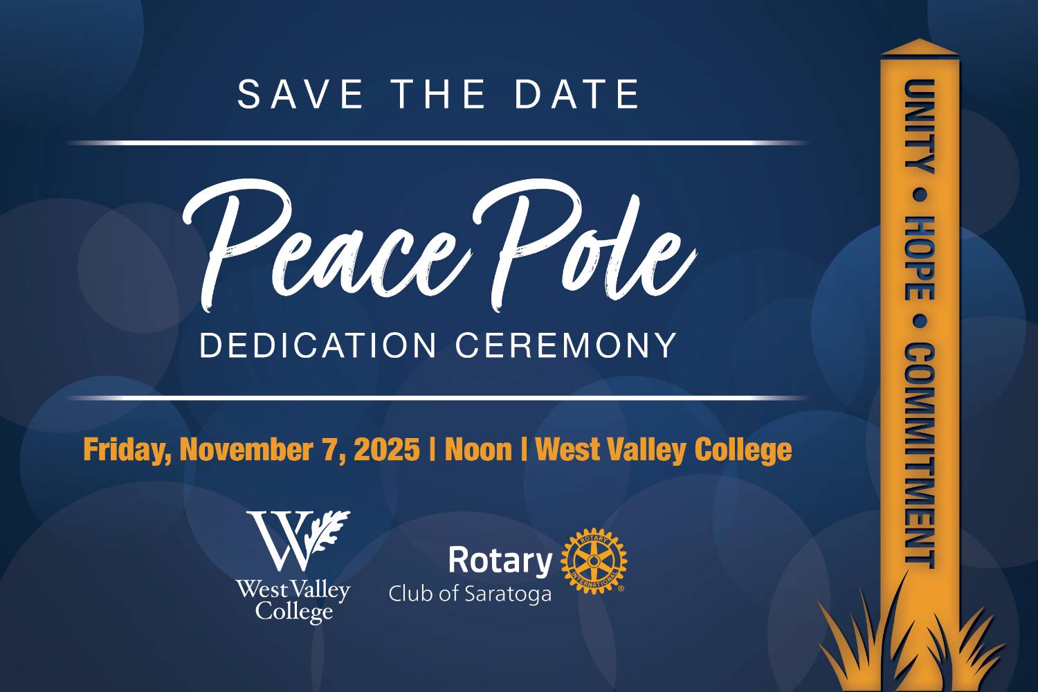 peace pole dedication ceremony