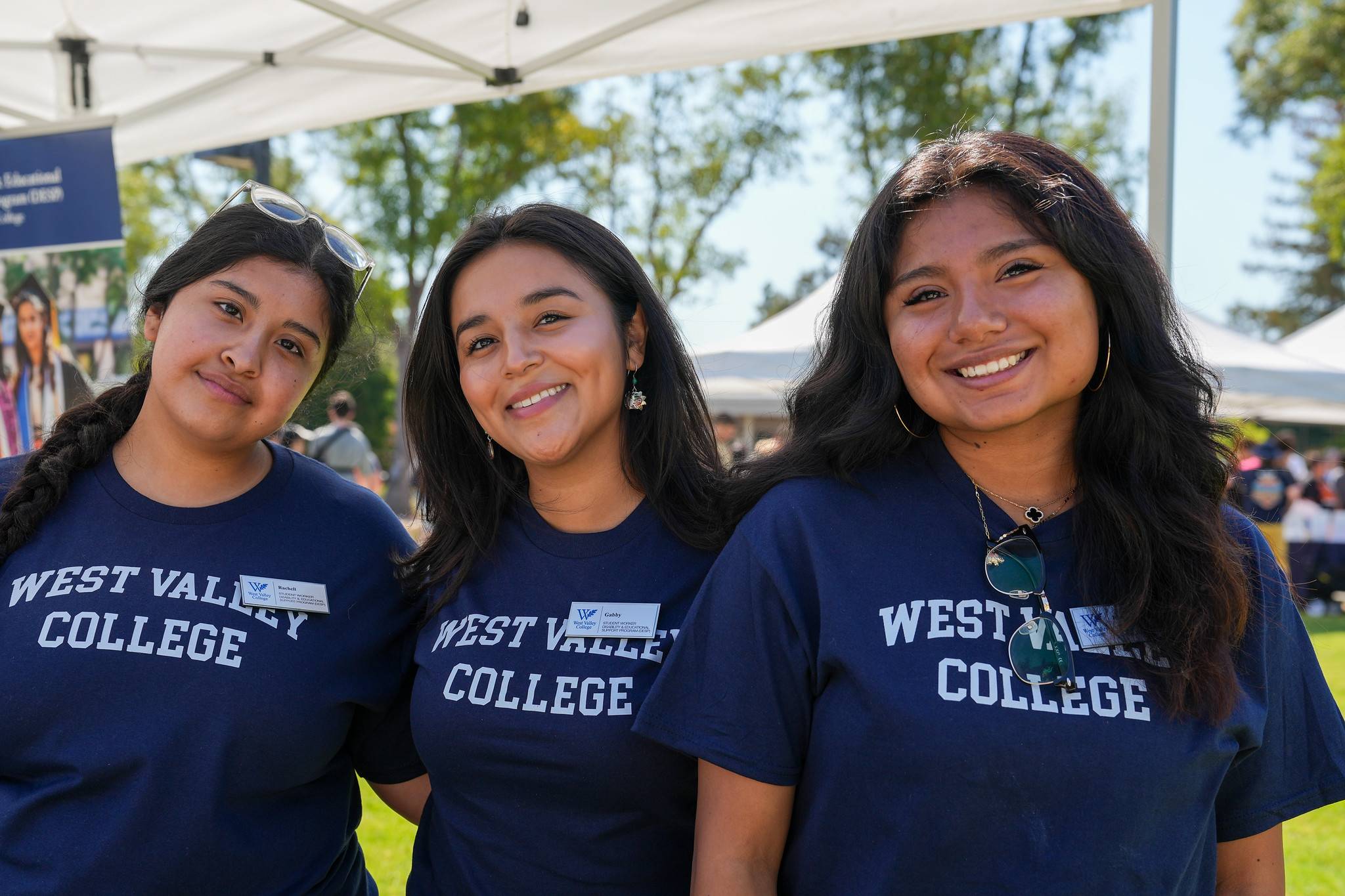 west valley college staff wearing blue wvc shirts