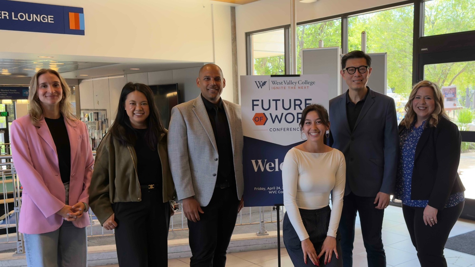 future of work conference panelists, vp vizenor, and director bowers