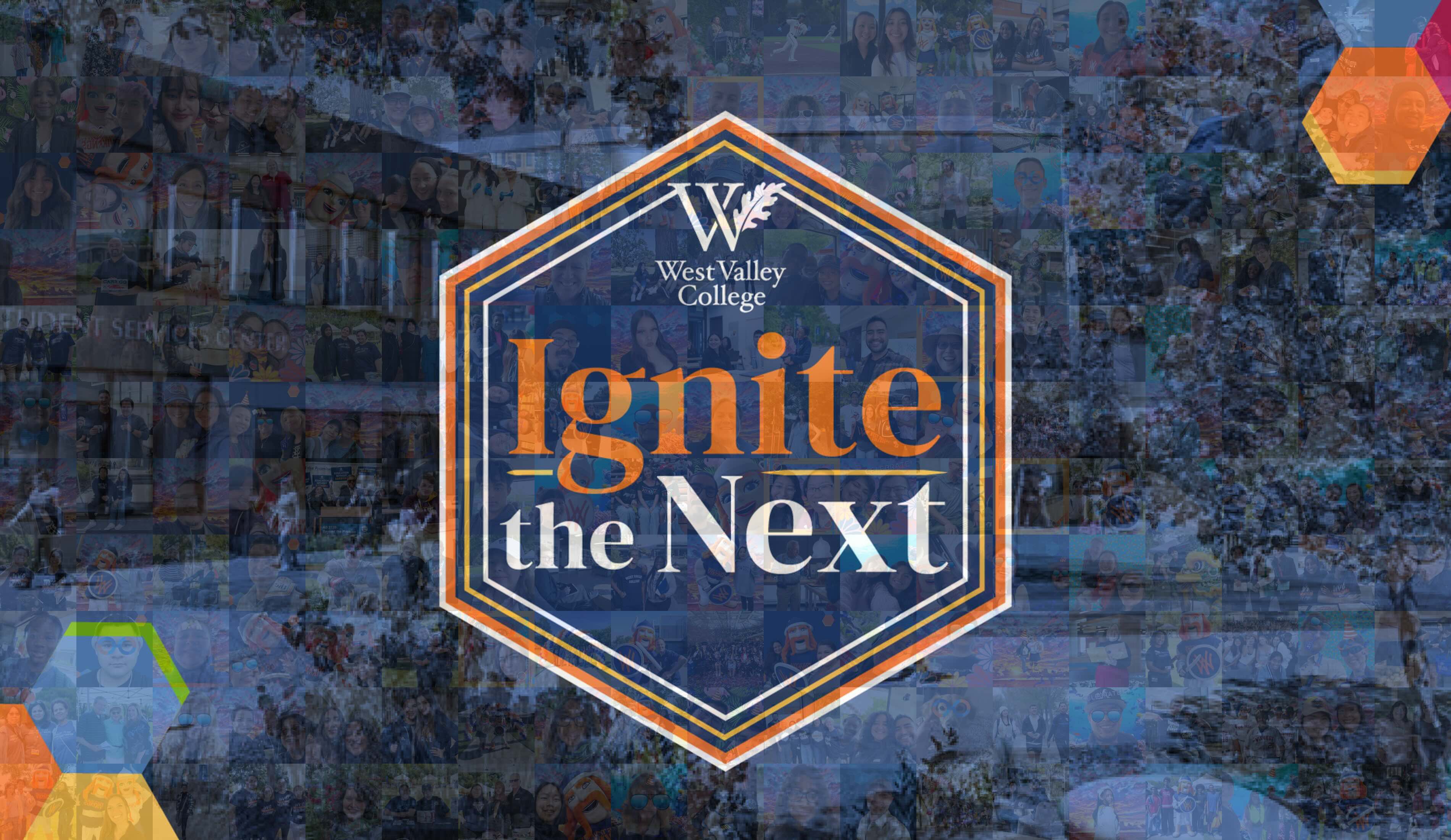 ignite the next photo mosaic completed board with faces of west valley college