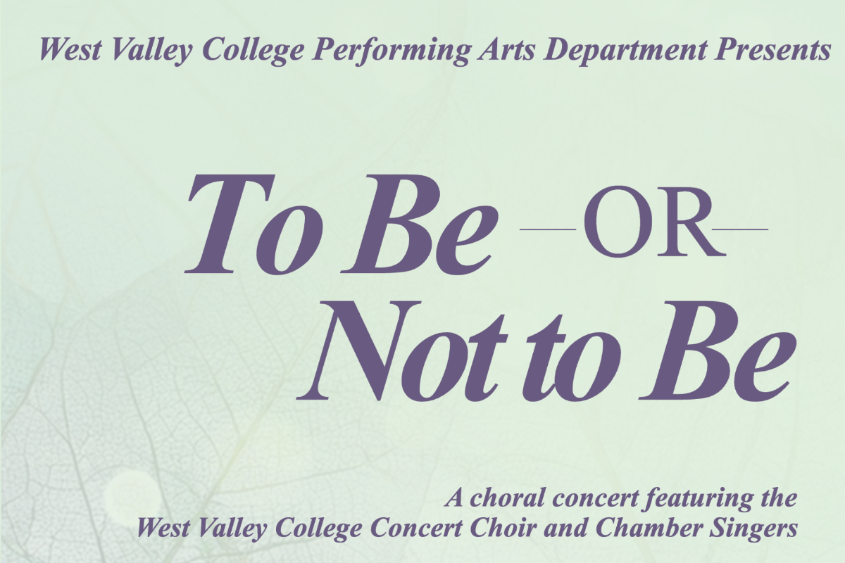 to be or not to be purple text on leaf overlay background