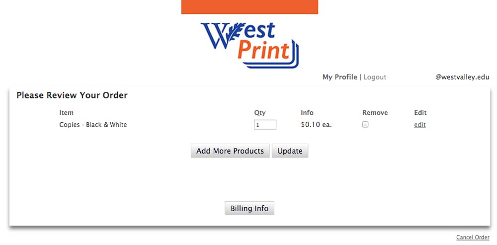 svælg Tag det op Modstander Printing Services | West Valley College