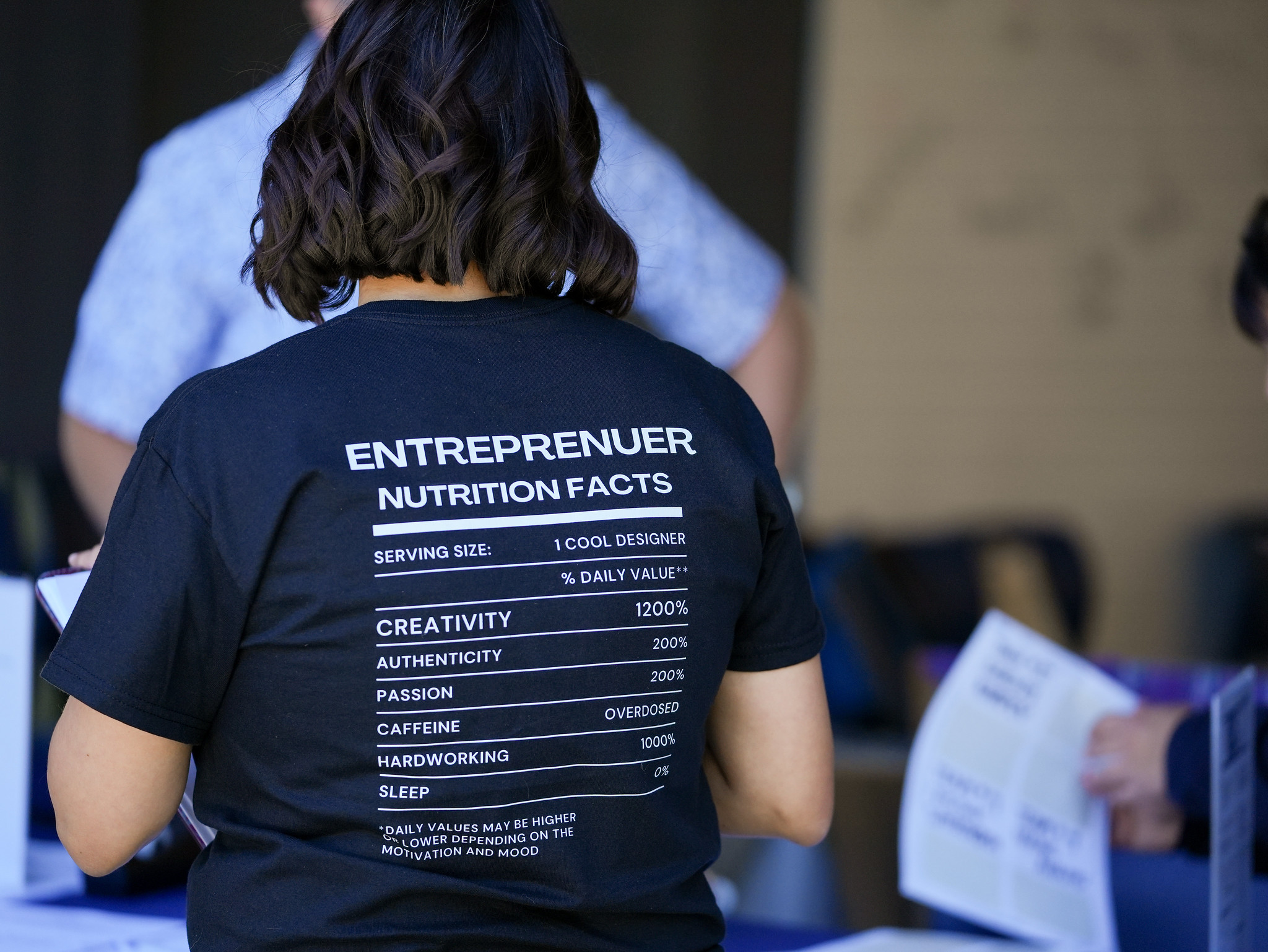 entreprenuer t shirt nutrition facts