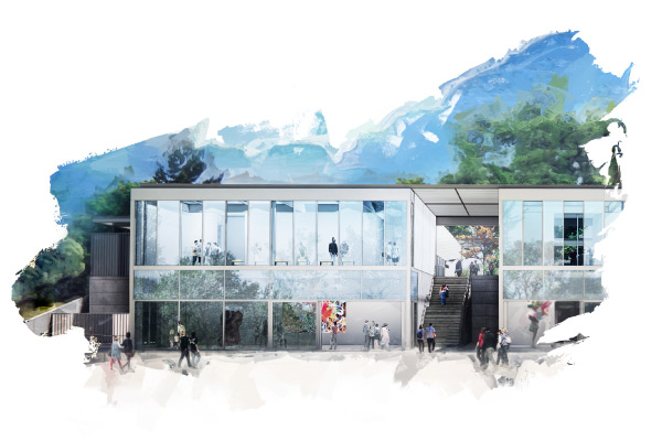 Rendering of new Visual Arts Building