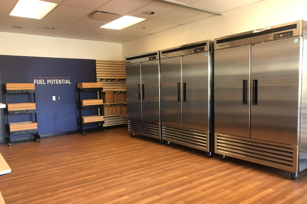 Roots Pantry room with refrigerators