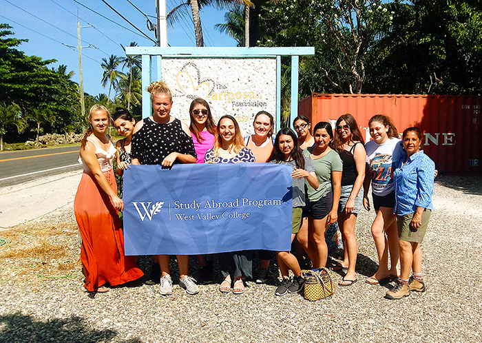 WVC Study Abroad Program Students with Dr. Gray
