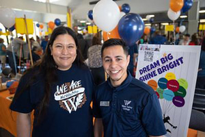 Counselors at tabling event