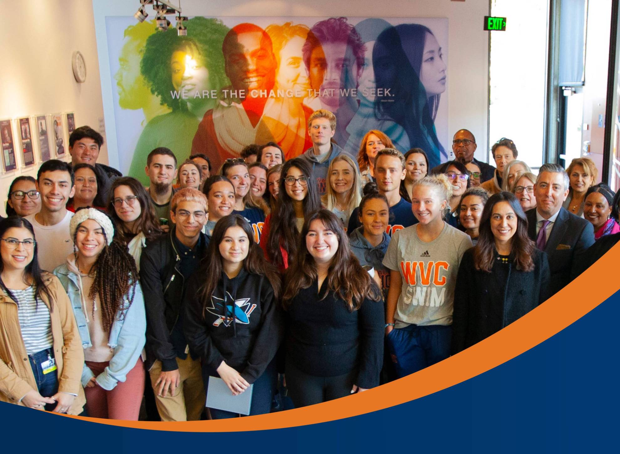 west valley college students and staff at the identity center