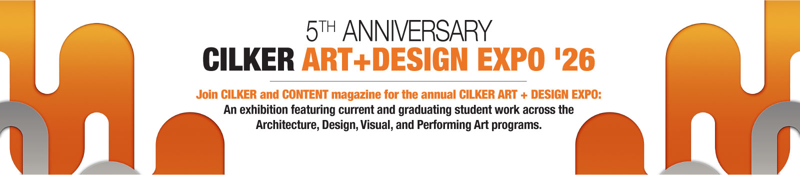 Cilker Expo event graphic in orange