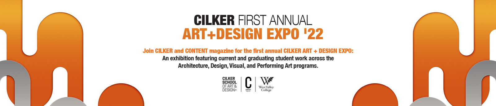 Cilker Expo event graphic in orange