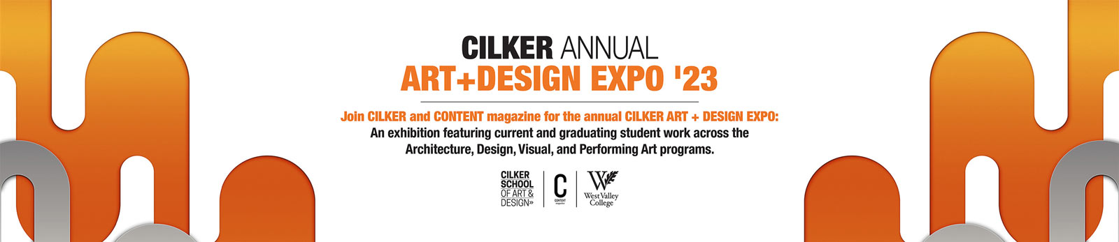 Cilker Expo event graphic in orange