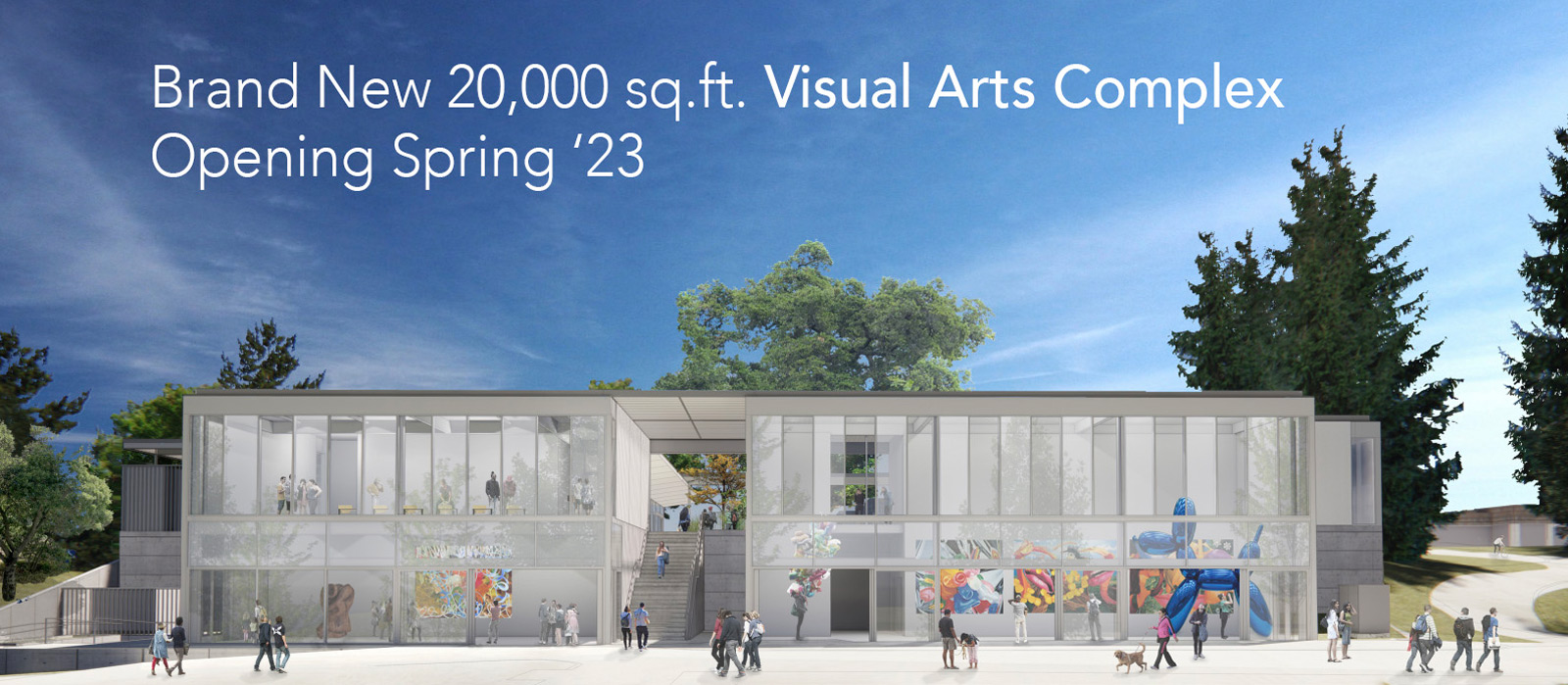 Rendering of future art building