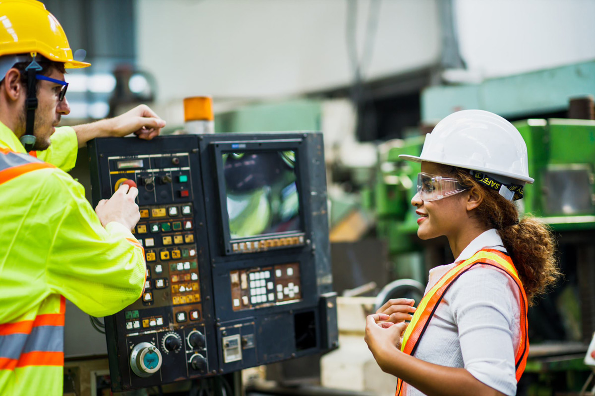 Two facilities maintenance workers