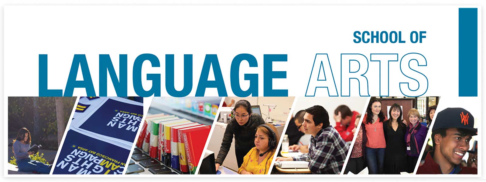 Collage of Language Arts programs