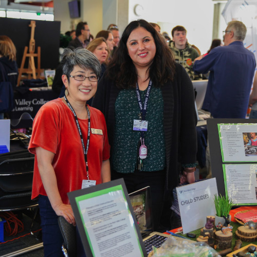 Child Studies Instructors at Open House event