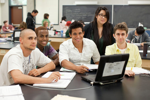 Group of students in the lab