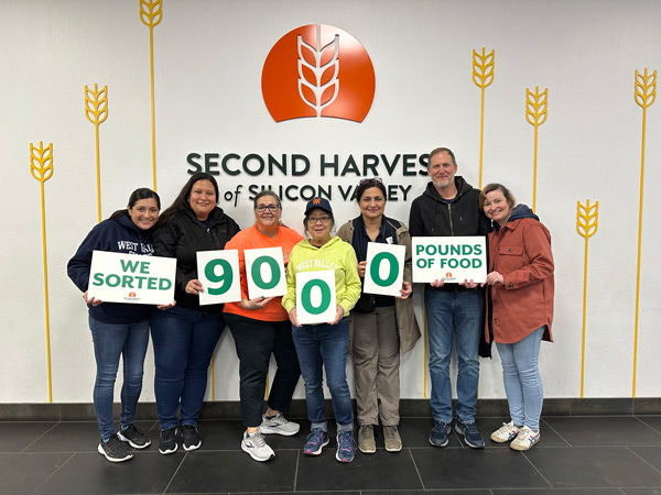 Group of West Valley team at Second Harvest