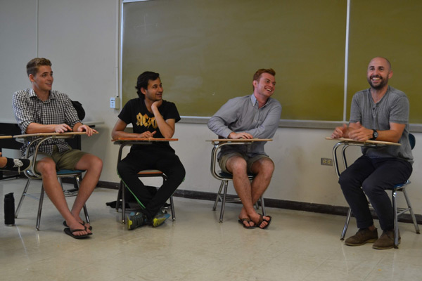 Service Learning students in Puerto Rican classroom