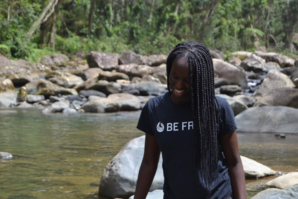 SL student in Puerto Rican creek