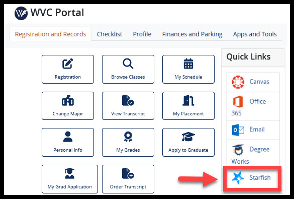 Starfish in WVC Portal 