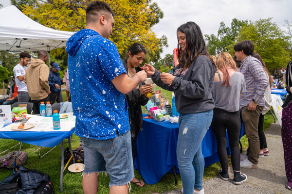 Students during Club Day