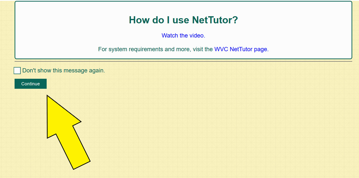 NetTutor help video NetTutor help video