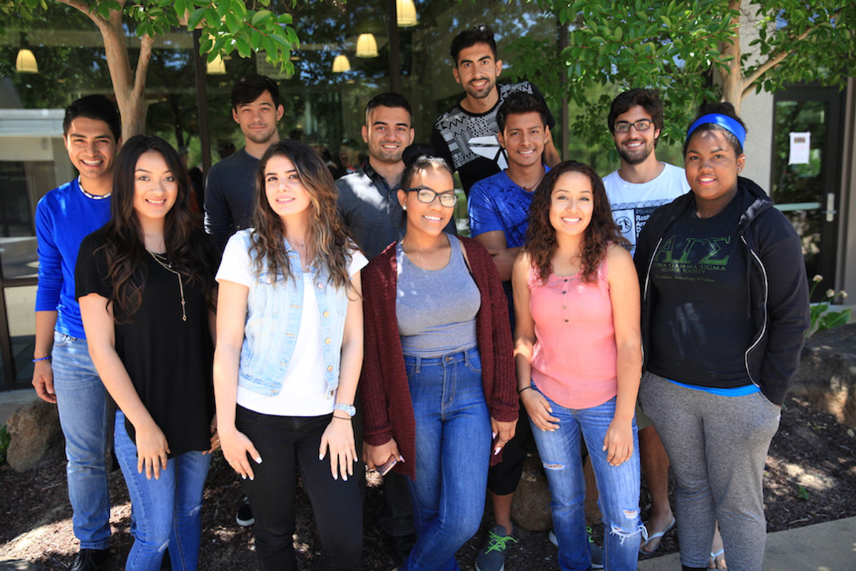 Group of diverse students